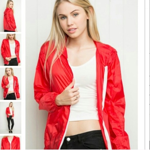 ISO RED BRANDY MELVILLE WINDBREAKER