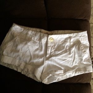Hollister white shorts