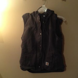 Women's carhartt hooded vest