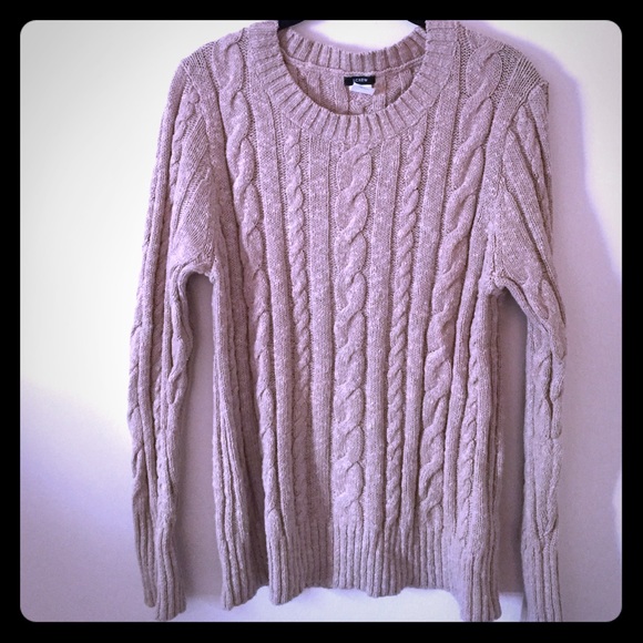 Fisherman knit J.Crew sweater in oatmeal