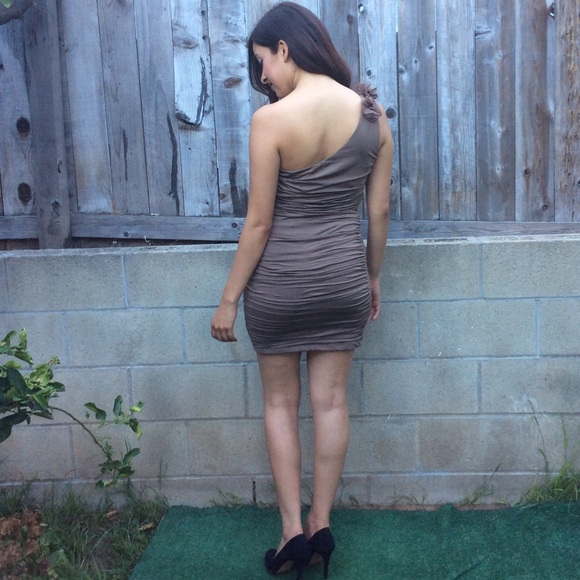 One Shoulder Mini Dress - Picture 3 of 3
