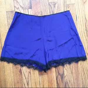 Reformation silk tap shorts