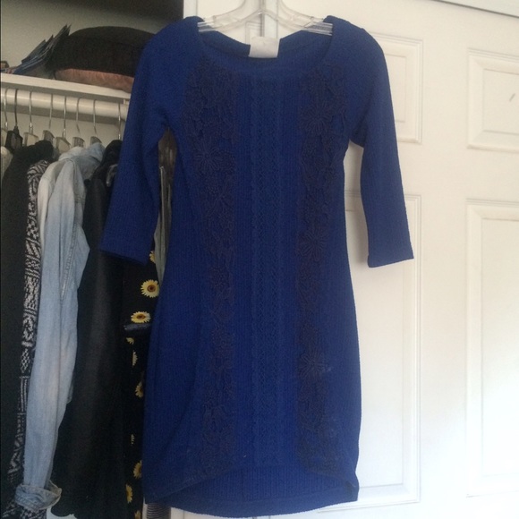 Free People royal blue dress