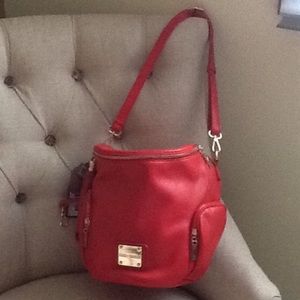 Coco + Carmen Red backpack bag