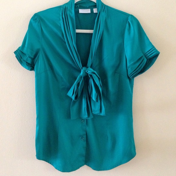 New York & Company Green Blouse