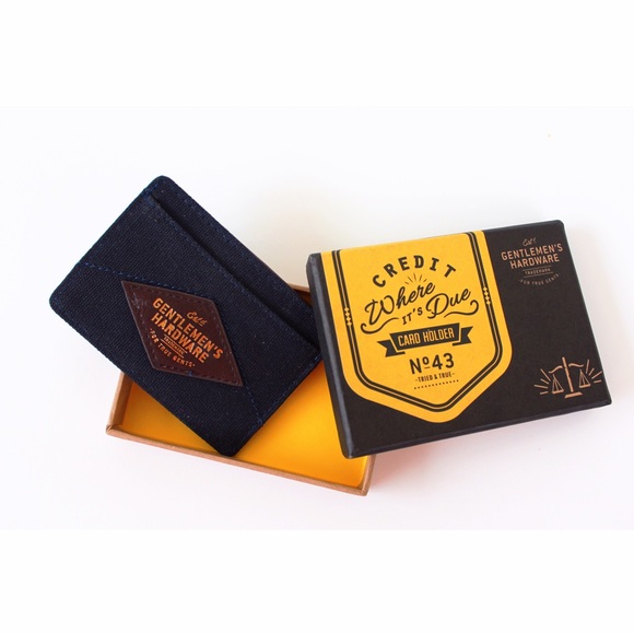 Gentleman's Hardware Canvas Card Holder