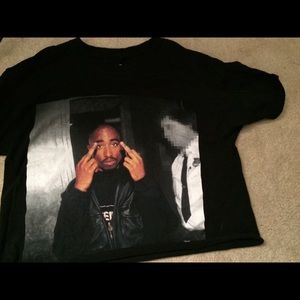 Tupac crop top