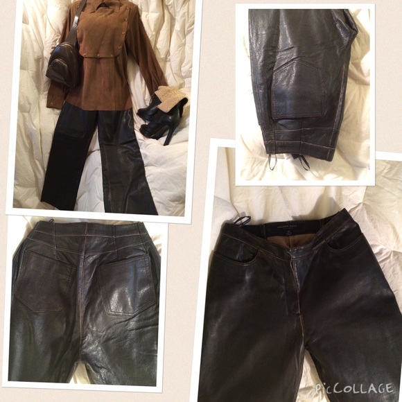 ANDREW MARC Distressed Leather - Picture 3 of 4