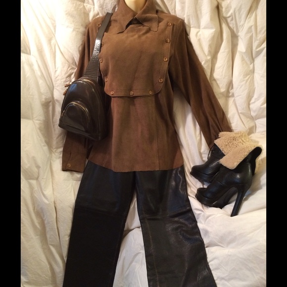 ANDREW MARC Distressed Leather - Picture 4 of 4