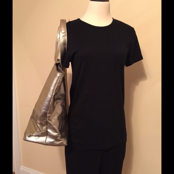Gold over size bag