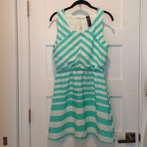 Francesca's aqua striped dress