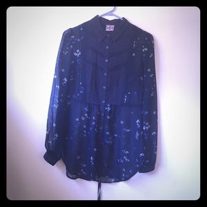 Sheer Free People Blouse