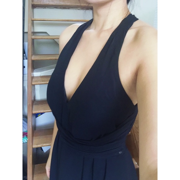 [SOLD] Guess Black Halter Dress