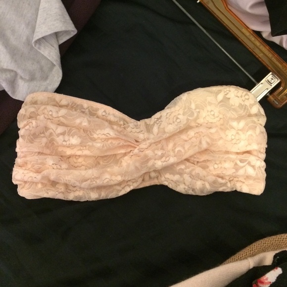 Peach strapless bralette MAKE OFFER
