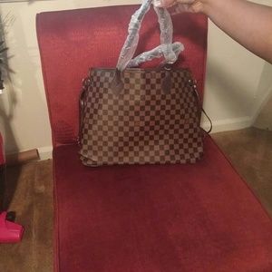 Damier pattern purse