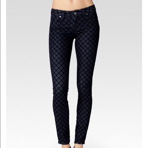 Paige Verdugo Ultra Skinny Diamond Flocking Jeans