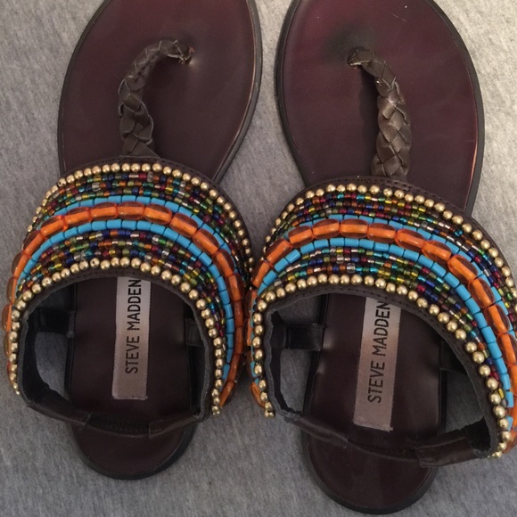 ON HOLD Steve Madden Beaded Sandals