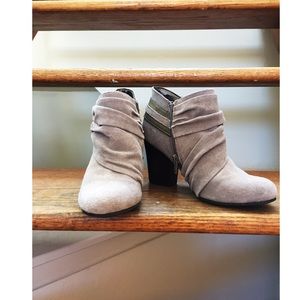 Andrew Geller Suede Grey Bootie