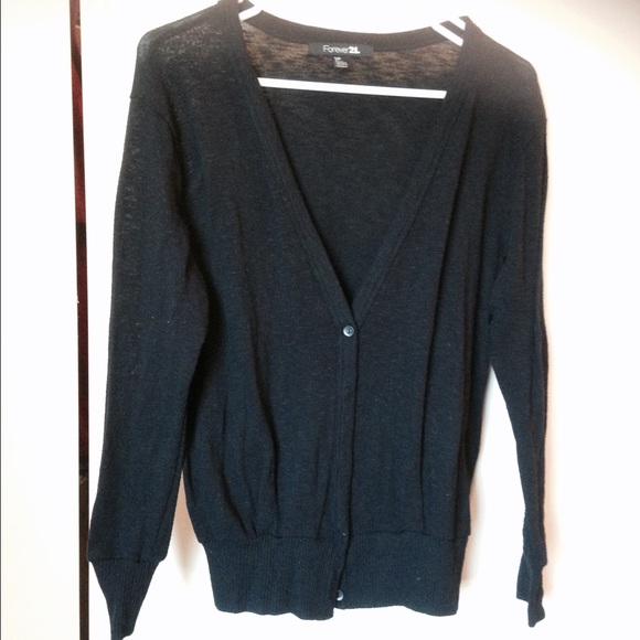 Black cardigan