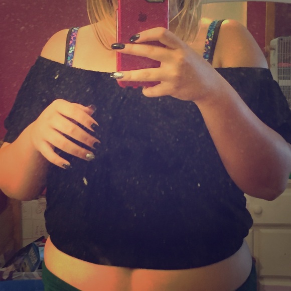 Crop top black