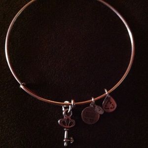 Alex and Ani Silver Skeleton Key Bracelet