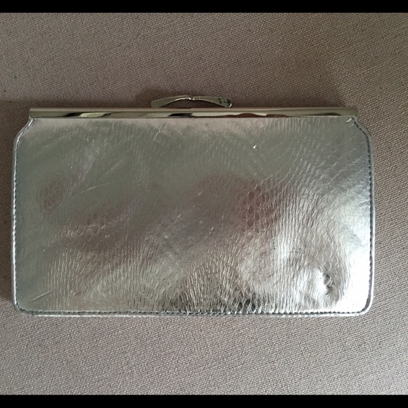 Silver Wallet Clutch