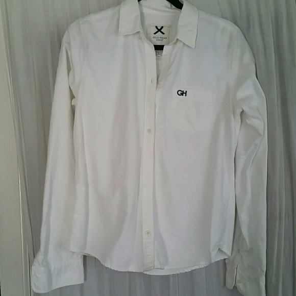 Gilly Hicks white polo longsleeves