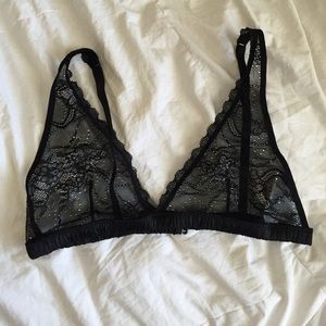 F21 Black lace bralette NWOT