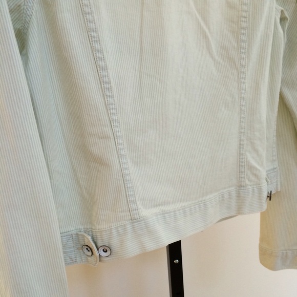CALVIN KLEIN Pinstripe Cotton Jacket - Picture 2 of 3