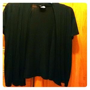 Black shortsleeve cover up