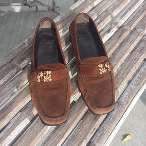 Stuart Weitzman brown suede loafers 71/2