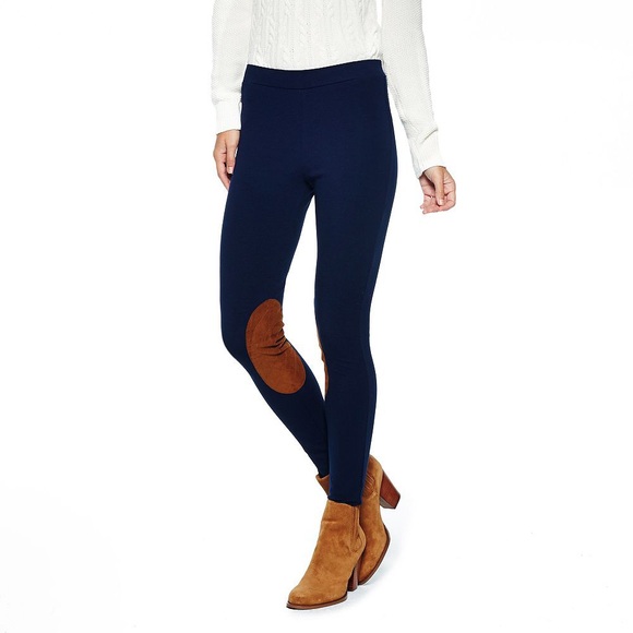 C. Wonder Suede Patch Ponte Leggings