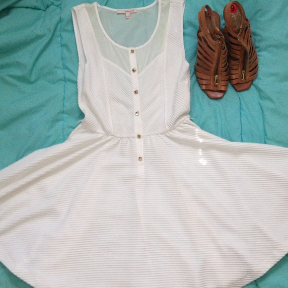 White A line dress