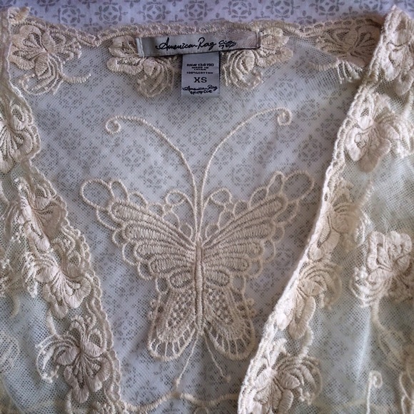 Mesh lace cardigan