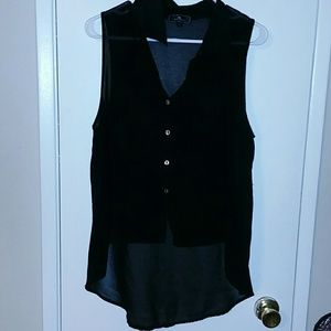 See through black top