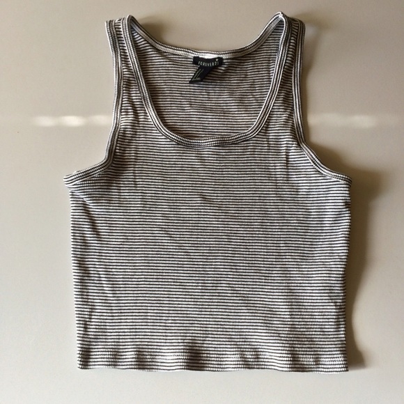 {F21} Ribbed striped top - Picture 2 of 3