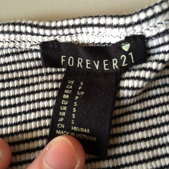 {F21} Ribbed striped top - Picture 3 of 3