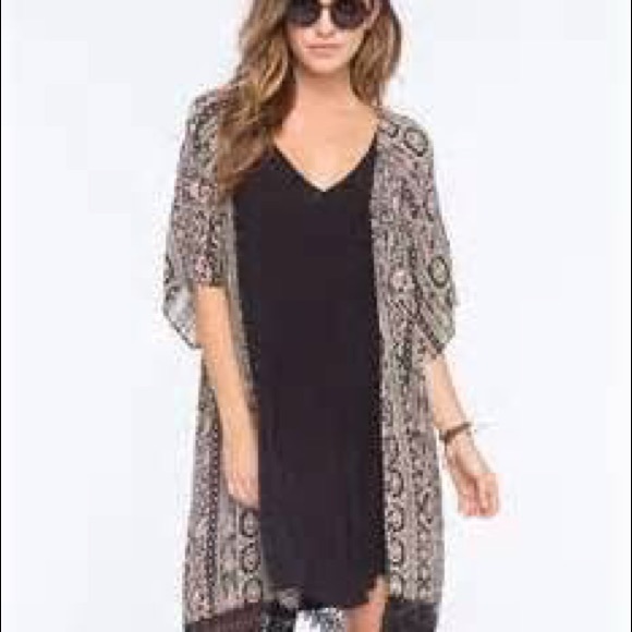 Full Tilt Boho Fringe Kimono