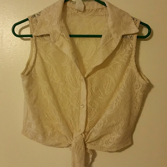 Buttoned up crop top