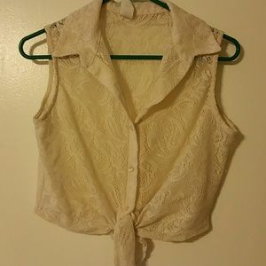 Buttoned up crop top