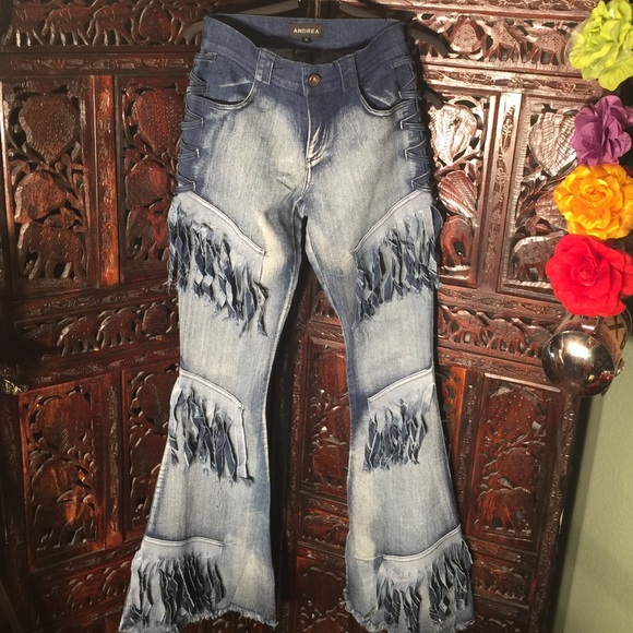 The BEST Boho Gypsy Fringe Stretch Denim Ever!!
