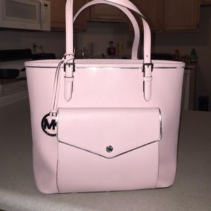 Blush Michael Kors tote, EUC