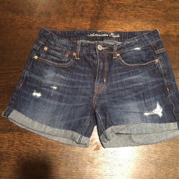 American eagle denim boyfriend fit shorts