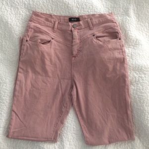 Dusty rose high waisted jeans