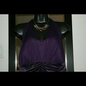 WORN ONCE: homecoming/prom dress in deep plum