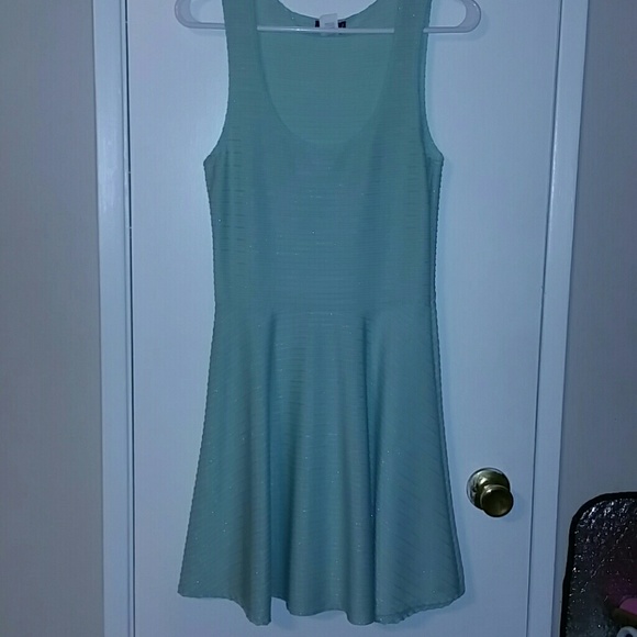 Mint green flowy dress