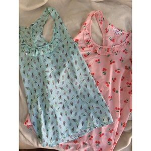 Two candie's razorback tanks from kohl's