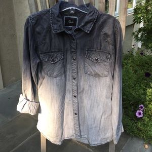 RAILS Marlow Chambray Dip-Dye Shirt