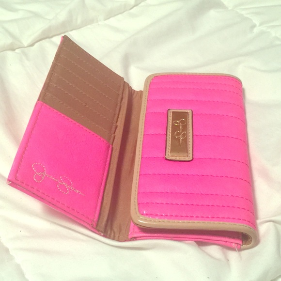 JS hot pink wallet