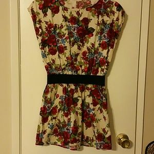 Flowery mini dress